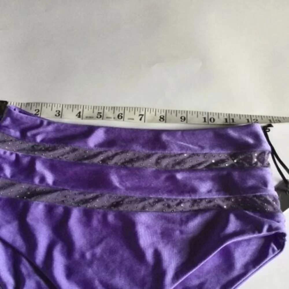 Lovers & Friends Magical Dreams Bikini Bottom Swimwear Womens Purple Medium NWT - Picture 8 of 9